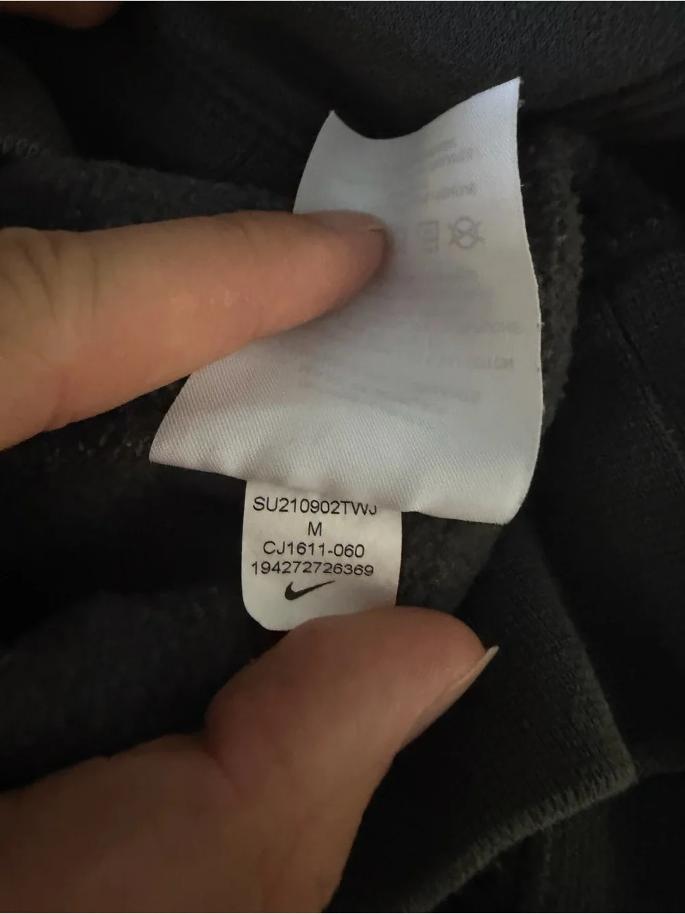 Nike Cougars Basketball Hooded Sweatshirt Gray Men's Medium